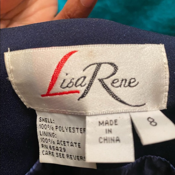 Lisa Rene 3-Piece Navy Skirt Set - Picture 5 of 5